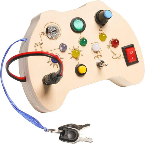 Wooden Switch Led Light Busy Board - EKT3979