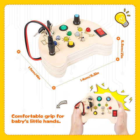 Wooden Switch Led Light Busy Board - EKT3979