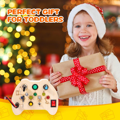 Wooden Switch Led Light Busy Board - EKT3979