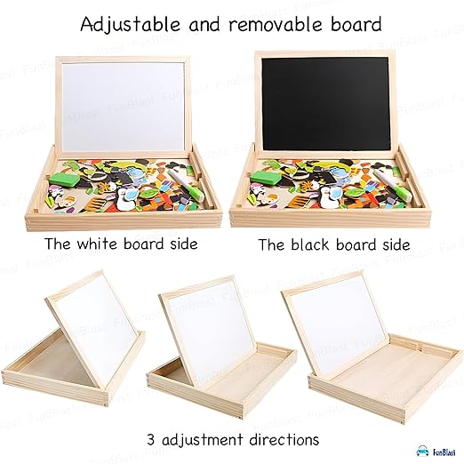 Multifunctional Magnetic Wooden Chalkboard Kids Educational Toys - EKT3982