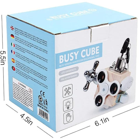 7-in-1 Wooden Busy Cube For Kids - EKT3984