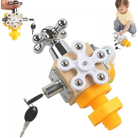 7-in-1 Wooden Busy Cube For Kids - EKT3984