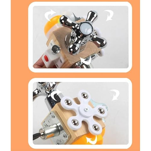 7-in-1 Wooden Busy Cube For Kids - EKT3984