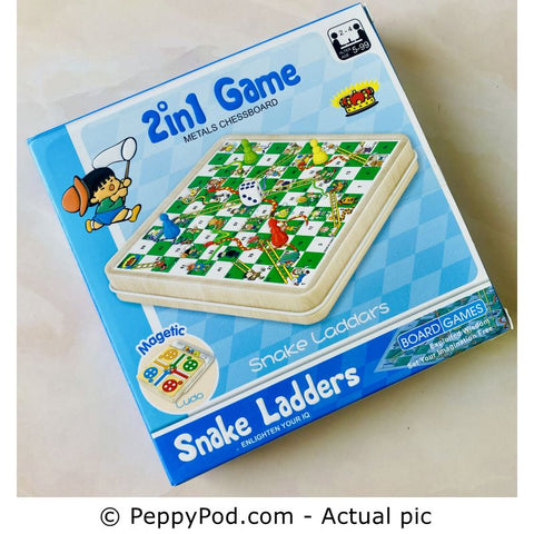 Magnetic 2 In 1 Ludo And Snake N Ladder Game - EKT3991