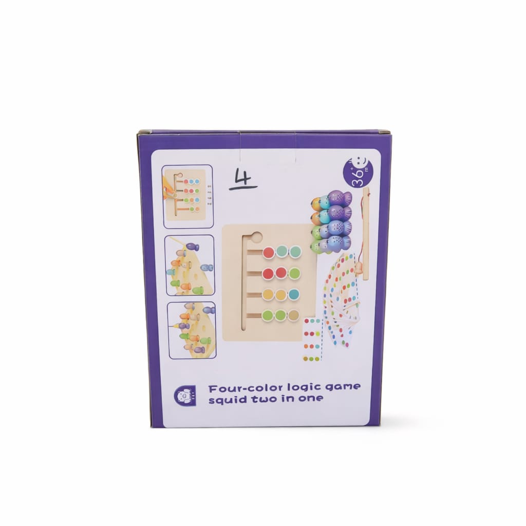 2 In 1 Magnetic Fishing And Four Color column Game - EKT3992