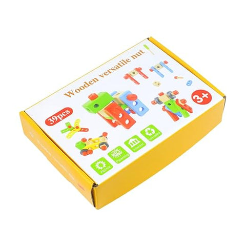 Wooden Tool Set For Kids 39 Pcs - EKT3995