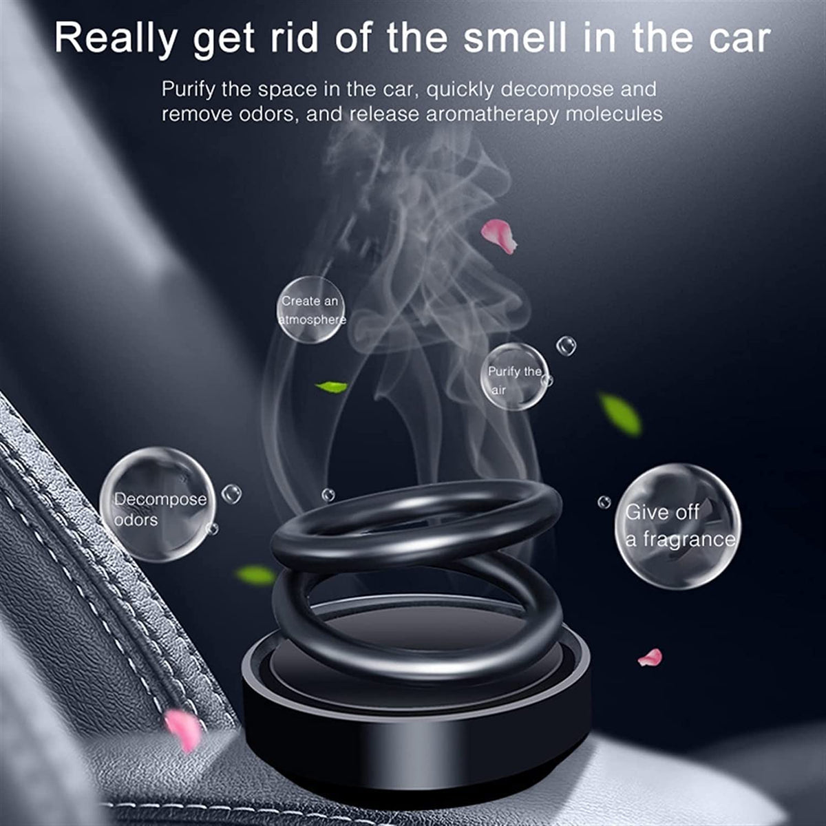 Solar Power Car Aroma 360 Degree - EKT4001
