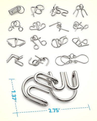 3D Interlocking Metal Brain Teaser - EKT4013