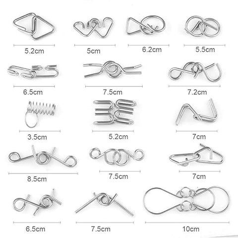 3D Interlocking Metal Brain Teaser - EKT4013