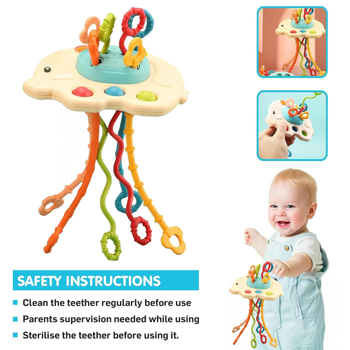 Pull String Toy For Babies Random Design - EKT4019