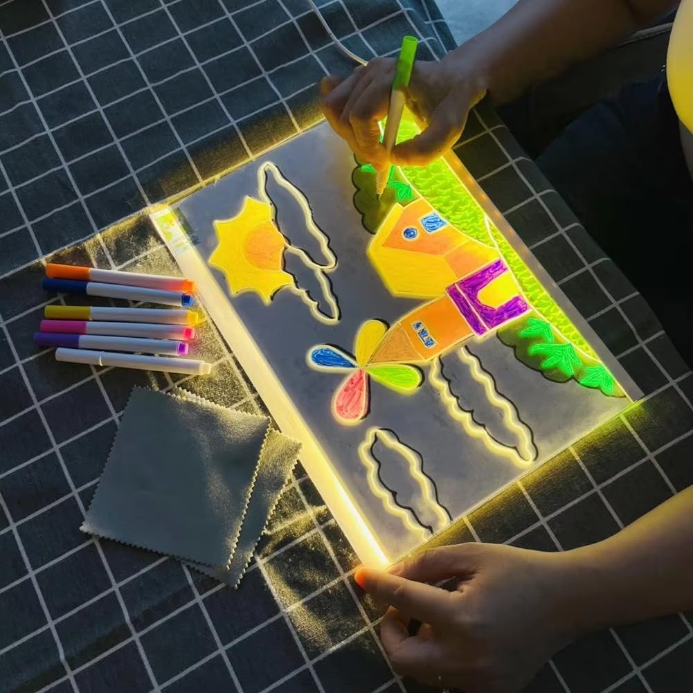 LED DIY Light Board 7 Neon Pens - EKT4022