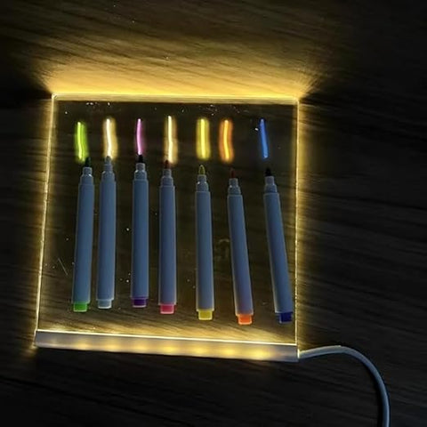 LED DIY Light Board 15 x 15 With 4 Neon Pens - EKT4022