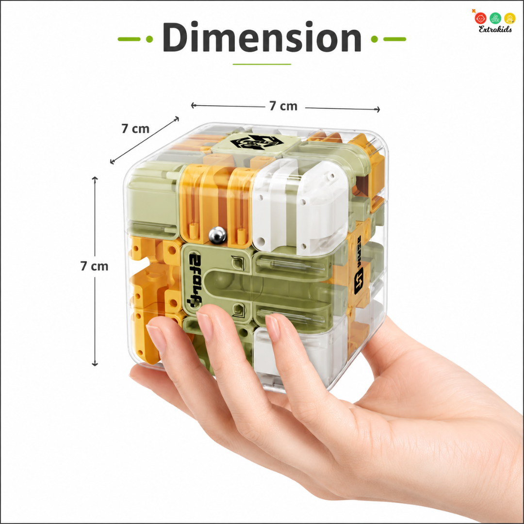 Transparent 3D Maze Puzzle Cube - EKT4027
