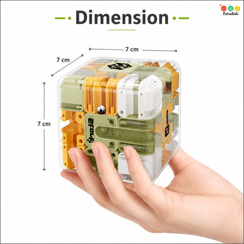 Transparent 3D Maze Puzzle Cube - EKT4027