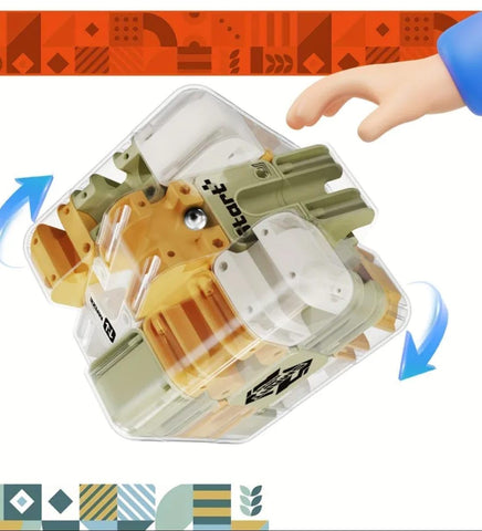 Transparent 3D Maze Puzzle Cube - EKT4027