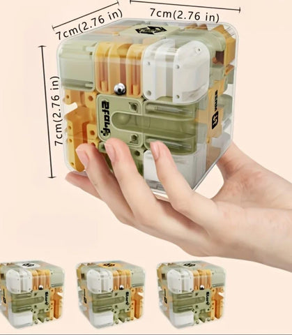 Transparent 3D Maze Puzzle Cube - EKT4027