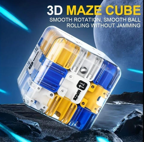 Transparent 3D Maze Puzzle Cube - EKT4027