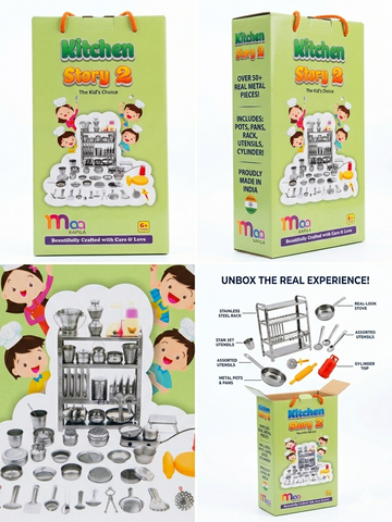 Small Creative Cooking Play Set | Kitchen Set Story 2 - EKT4029