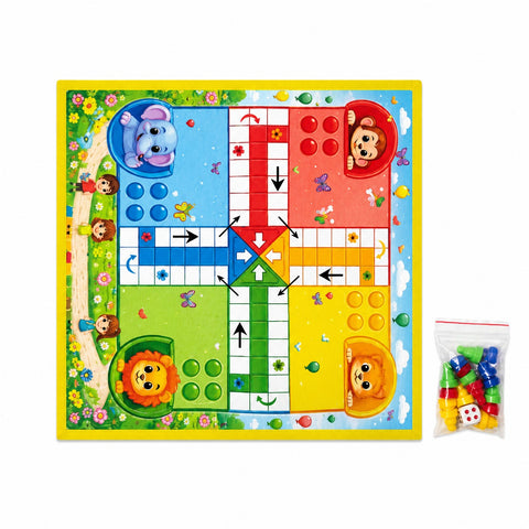Snakes And Ladders Plus Ludo 10x10 Inch - EKT4034