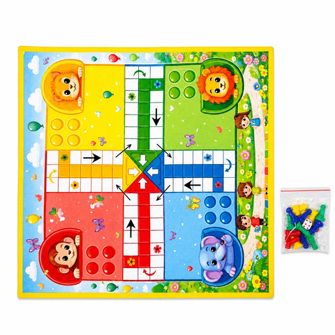 Snakes And Ladders Plus Ludo 17x17 Inch - EKT4035