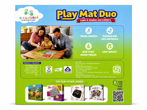 Snakes And Ladders Plus Ludo 17x17 Inch - EKT4035