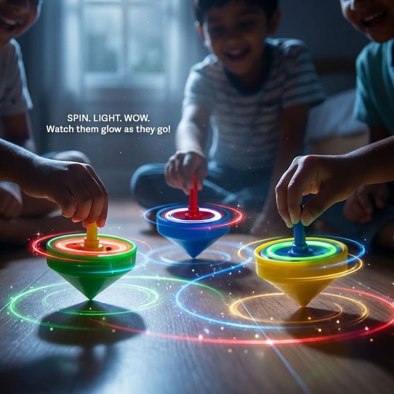 Fun LED Spinning Toys for Kids - EKT4036