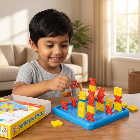 3D Tic Tac Stack Strategy Board Game - EKT4037