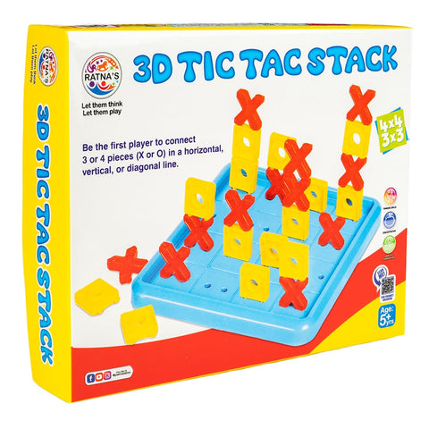 3D Tic Tac Stack Strategy Board Game - EKT4037