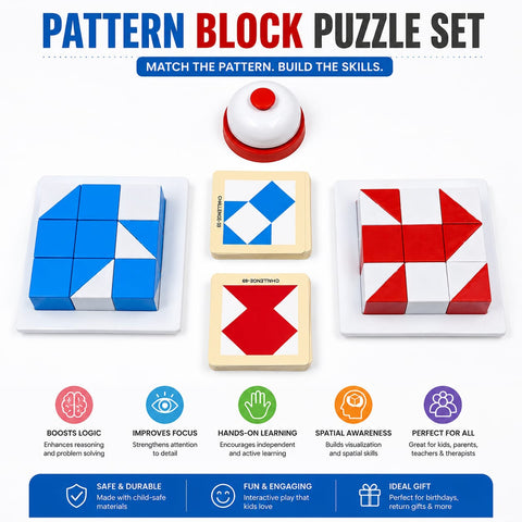 Pattern Block Puzzle Set - EKT4042