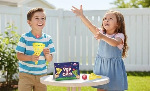 Pop And Catch Launcher Set With 2 Balls - EKT4045