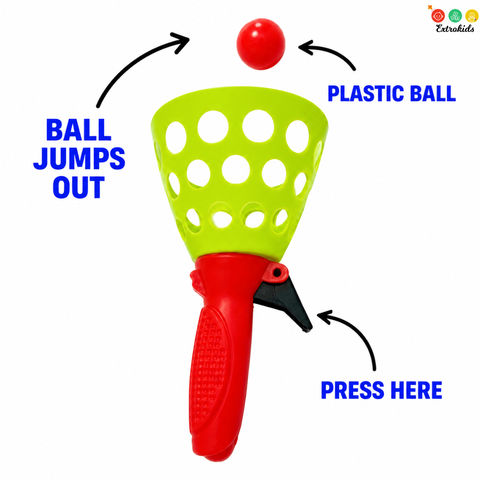 Pop And Catch Launcher Set With 2 Balls - EKT4045