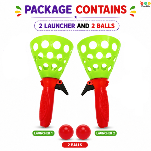 Pop And Catch Launcher Set With 2 Balls - EKT4045
