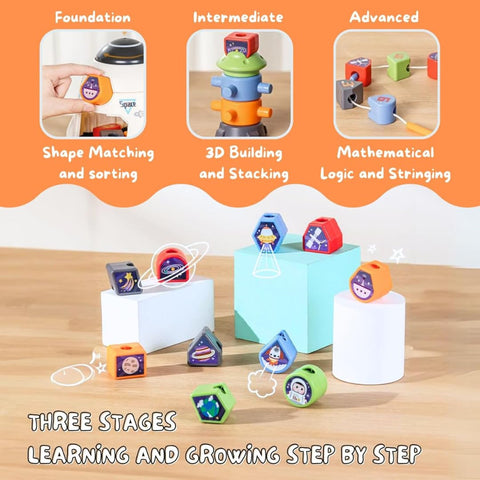 Premium Spaceship Shape Sorter For Toddlers - EKT4054