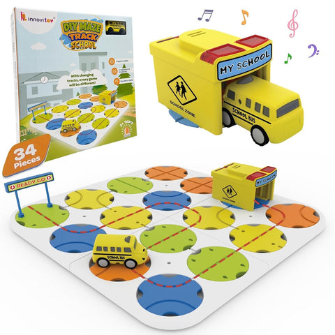 DIY Track Maze Race Car Building Block Set - EKT4058