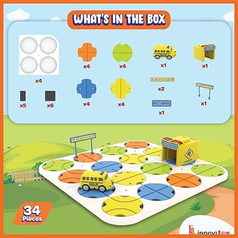 DIY Track Maze Race Car Building Block Set - EKT4058
