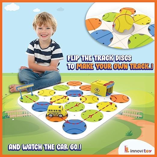 DIY Track Maze Race Car Building Block Set - EKT4058