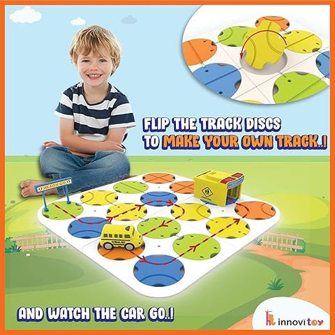 DIY Track Maze Race Car Building Block Set - EKT4058