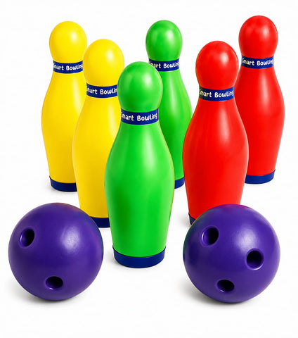 Smart Bowling Play Set 6 Pins And 2 Balls - EKT4059