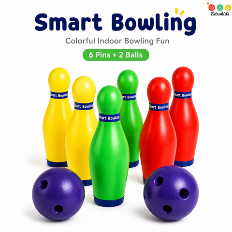 Smart Bowling Play Set 6 Pins And 2 Balls - EKT4059