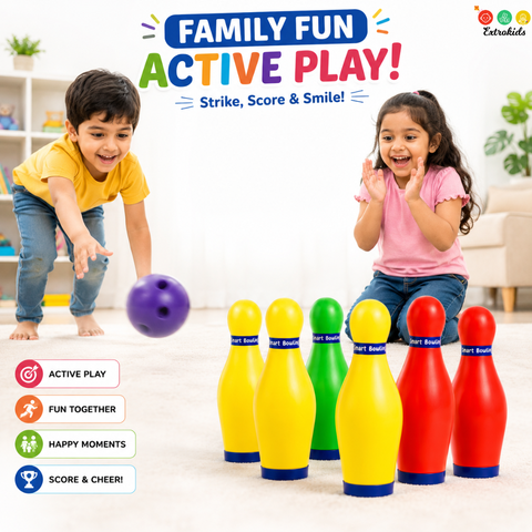 Smart Bowling Play Set 6 Pins And 2 Balls - EKT4059