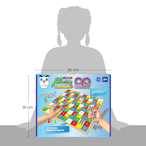 Magnetic Snakes and Ladders Infinity Big Board Game with Ludo - EKT4060
