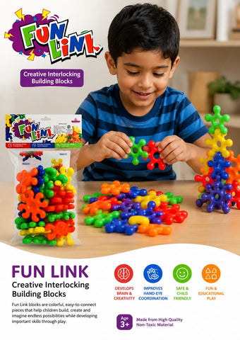 Fun Link Intrelocking Building Blocks - EKT4062