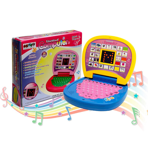 Kids Educational Learning Mini Laptop Toy With LED Display And Musical Effects - EKT4065