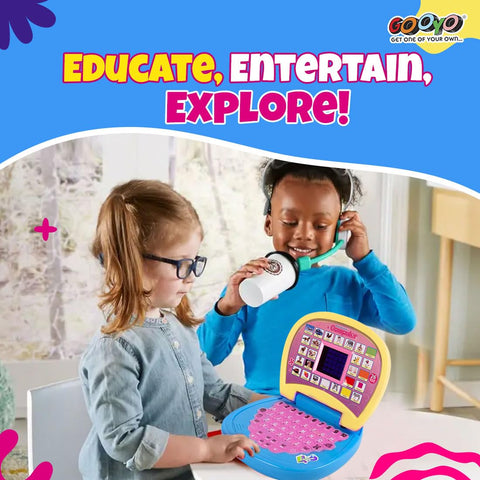 Kids Educational Learning Mini Laptop Toy With LED Display And Musical Effects - EKT4065