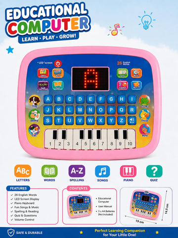 Kids Educational Learning And Piano Keyboard With LED Screen - EKT4066