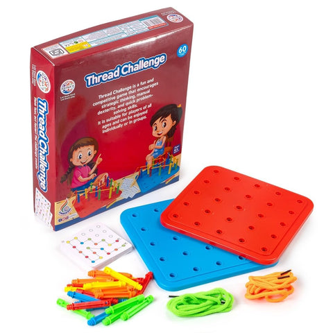 Creative Thread Puzzle Board With Pegs And Challenge Sheets - EKT4070