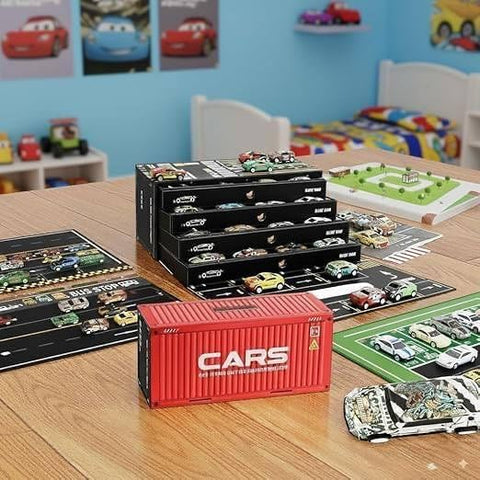 Pull Back 48 Pcs Race Cars Large Luxury Gift Box - EKT4074