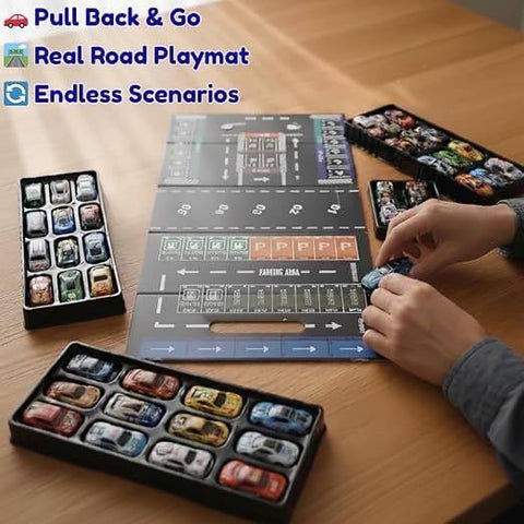 Pull Back 48 Pcs Race Cars Large Luxury Gift Box - EKT4074