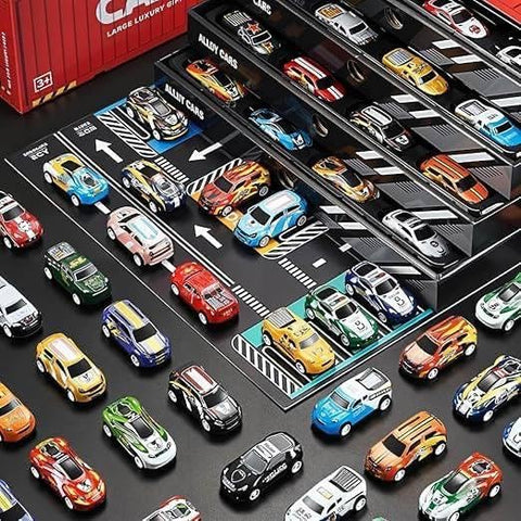 Pull Back 48 Pcs Race Cars Large Luxury Gift Box - EKT4074