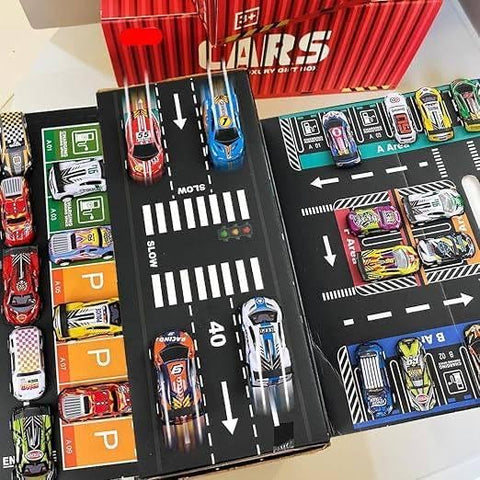 Pull Back 48 Pcs Race Cars Large Luxury Gift Box - EKT4074